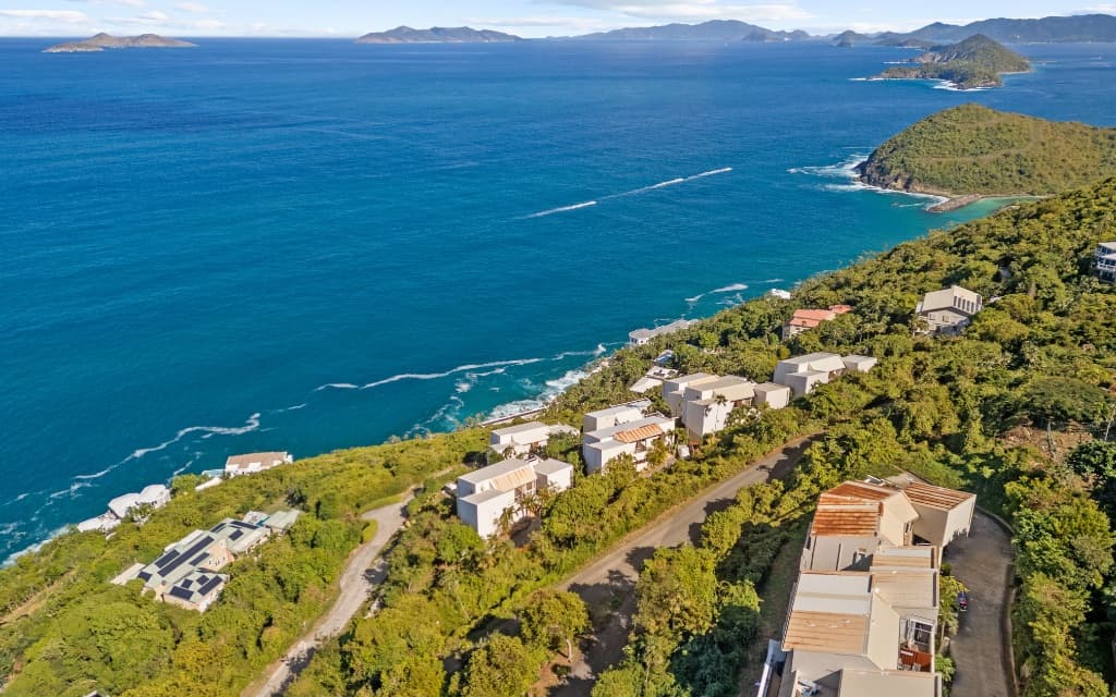 Aerial view of Mahogany Seaview Villa